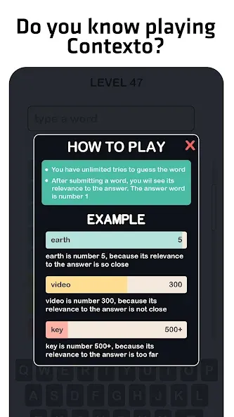 Contexto - Similar Word (Контекст) [МОД Mega Pack] APK Android Screenshot 1