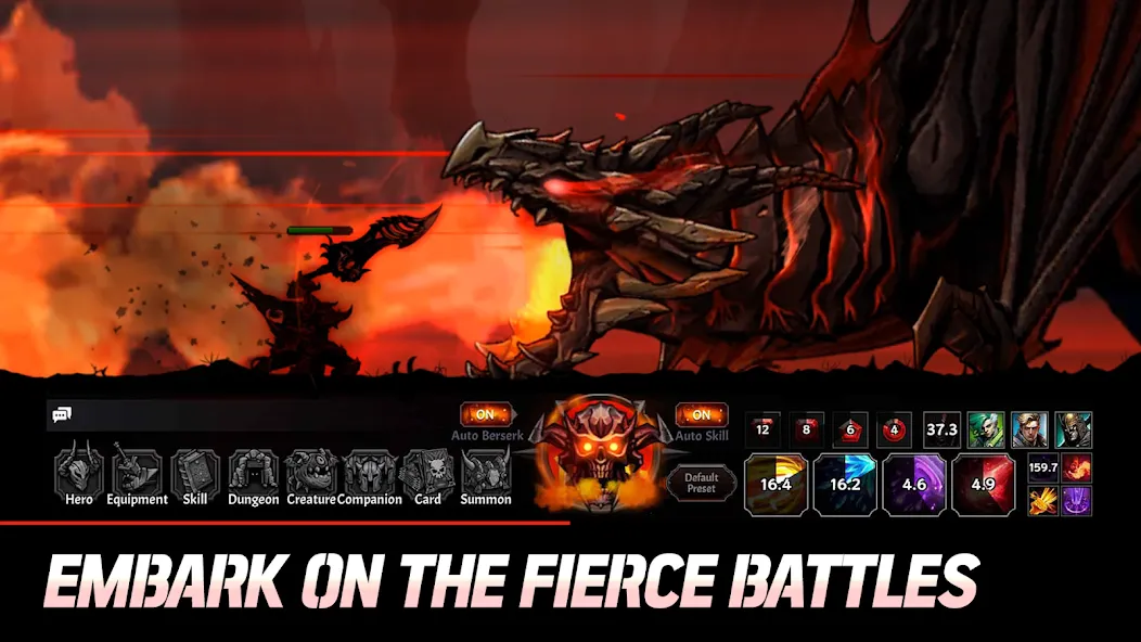 Idle Berserker: legend of rpg (Айдл) [МОД Unlocked] APK Android Screenshot 1