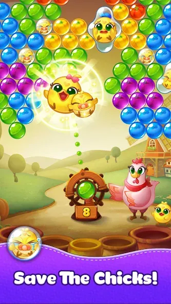 Bubble CoCo : Bubble Shooter (Бабл Коко) [МОД Бесконечные монеты] APK Android Screenshot 4