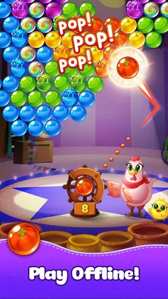 Bubble CoCo : Bubble Shooter (Бабл Коко) [МОД Бесконечные монеты] APK Android Screenshot 5
