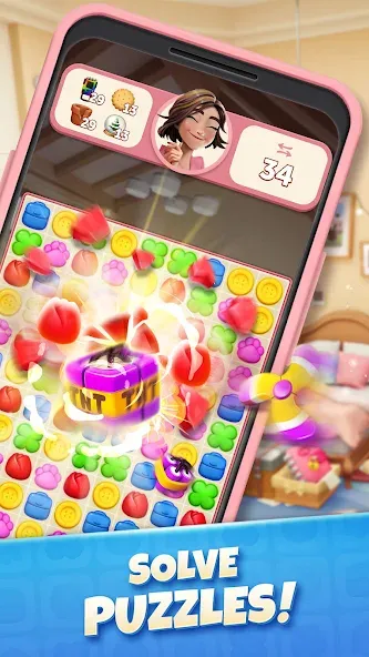 Zoey's Journey: Match & Design [МОД Много денег] APK Android Screenshot 1