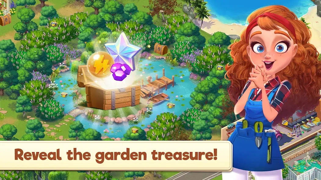 Merge Manor x The Smurf Collab (Мердж Манор) [МОД Много денег] APK Android Screenshot 4