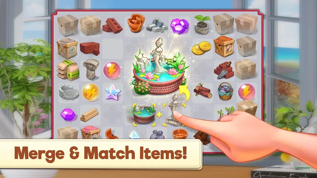 Merge Manor x The Smurf Collab (Мердж Манор) [МОД Много денег] APK Android Screenshot 5