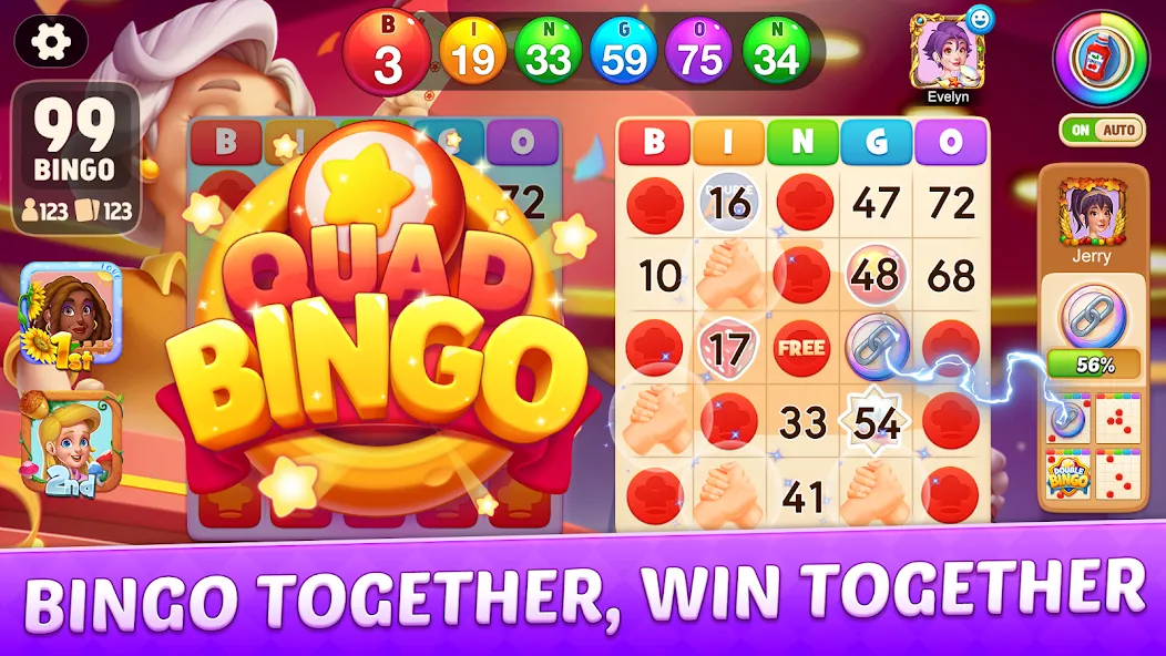 Bingo Frenzy®-Live Bingo Games (Бинго Френзи) [МОД Много денег] APK Android Screenshot 2