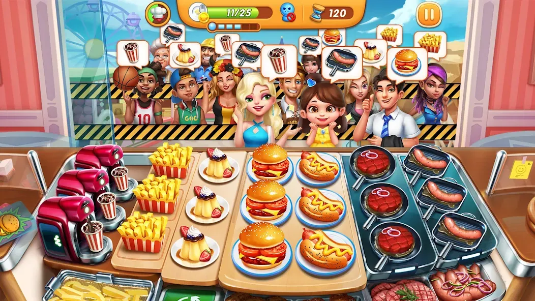 Cooking City - Cooking Games (Кукинг Сити) [МОД Premium] APK Android Screenshot 1