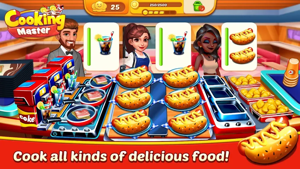 Cooking Master:Restaurant Game (Кукинг Мастер) [МОД Много денег] APK Android Screenshot 2