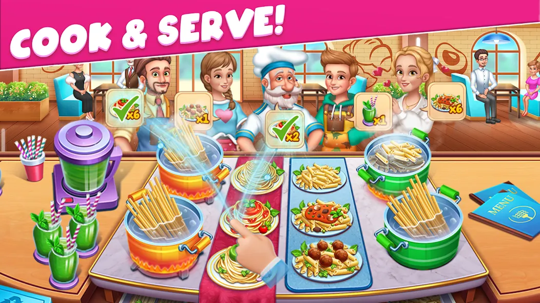 Cooking Taste Restaurant Games [МОД Меню] APK Android Screenshot 3
