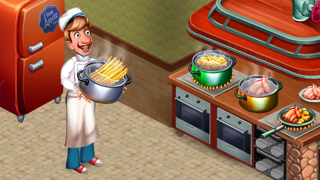 Cooking Team: Restaurant Games [МОД Много денег] APK Android Screenshot 2
