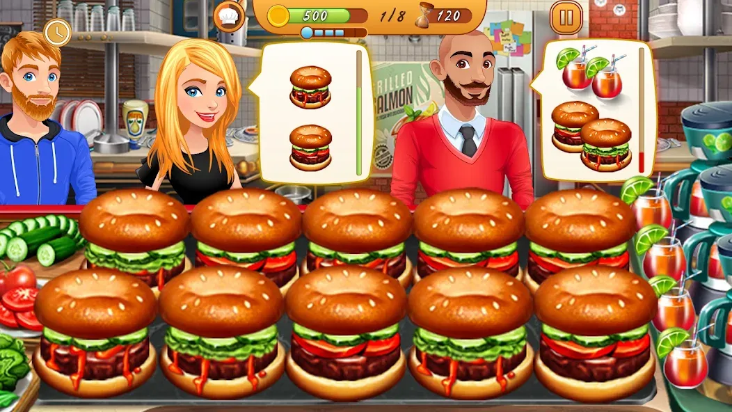 Cooking Team: Restaurant Games [МОД Много денег] APK Android Screenshot 4