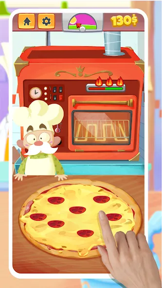 Pizza Maker - Cooking Games (Пицца Мейкер) [МОД Много денег] APK Android Screenshot 1