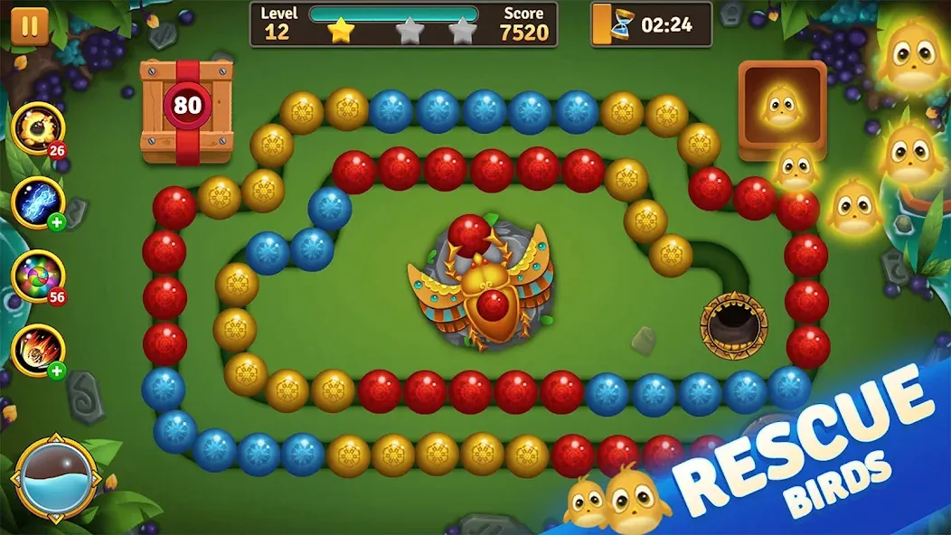 Jungle Marble Blast [МОД Меню] APK Android Screenshot 2