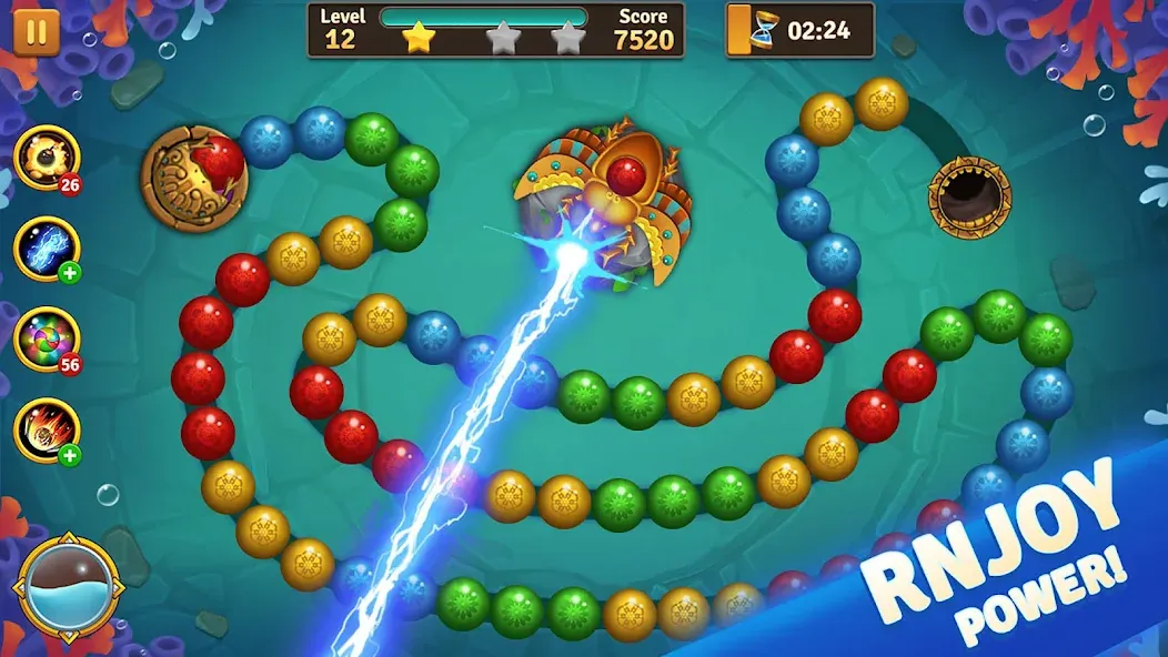 Jungle Marble Blast [МОД Меню] APK Android Screenshot 4