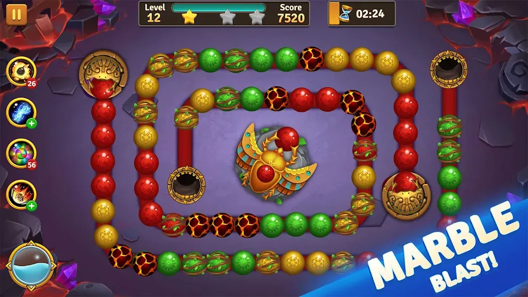 Jungle Marble Blast [МОД Меню] APK Android Screenshot 5