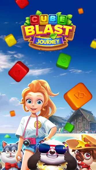 Cube Blast Journey: Toon & Toy (Кьюб Бласт Джорни) [МОД Бесконечные монеты] APK Android Screenshot 1