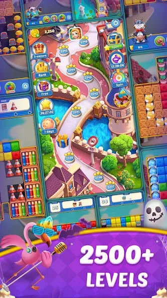 Cube Blast Journey: Toon & Toy (Кьюб Бласт Джорни) [МОД Бесконечные монеты] APK Android Screenshot 5