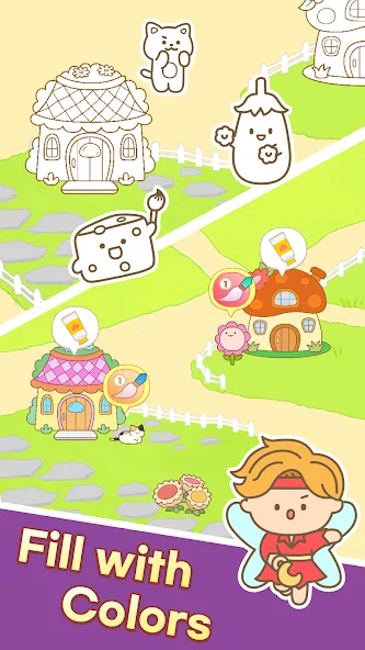 Color Town: My Lovely World (Цолор Таун) [МОД Premium] APK Android Screenshot 5