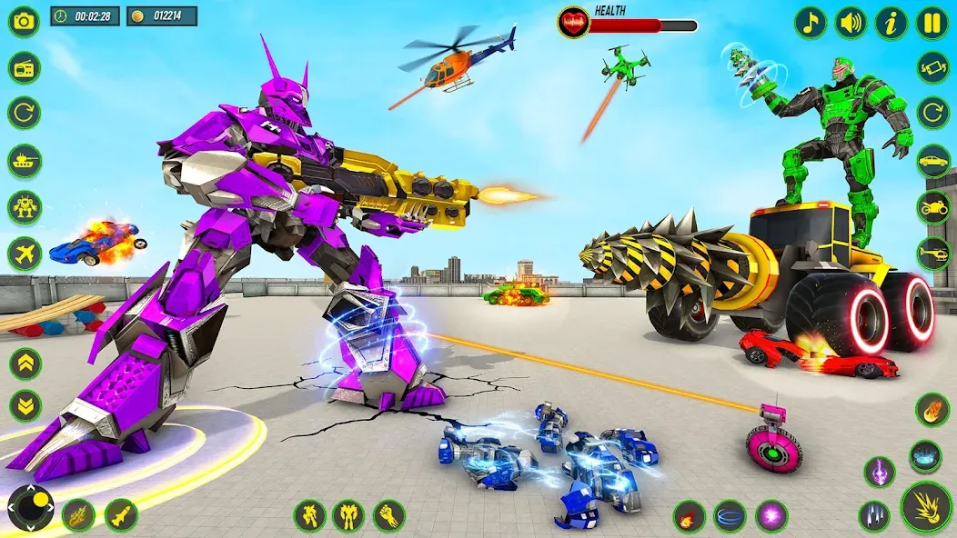 Bull Robot Car Game:Robot Game [МОД Mega Pack] APK Android Screenshot 5