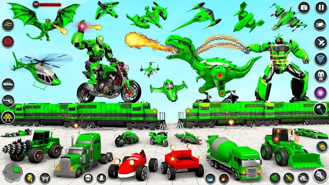 Dino Robot - Car Robot Games (Дино Робот) [МОД Premium] APK Android Screenshot 3
