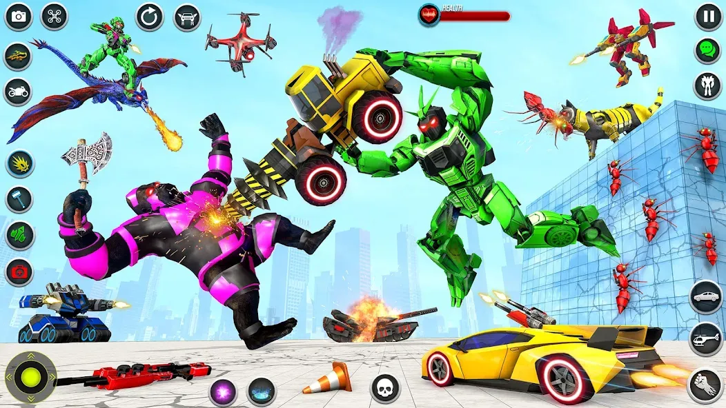 Dino Robot - Car Robot Games (Дино Робот) [МОД Premium] APK Android Screenshot 4