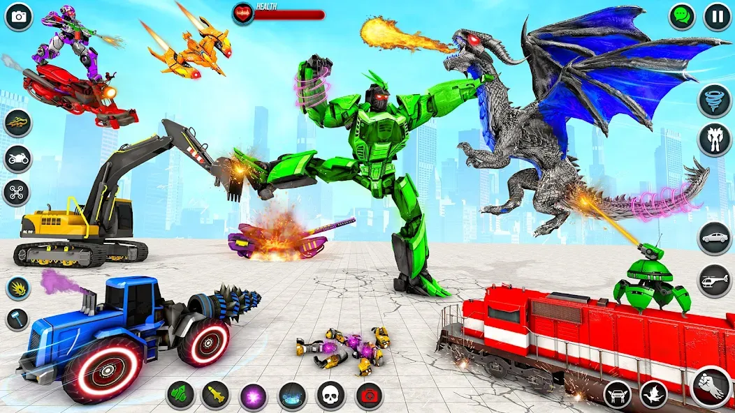 Dino Robot - Car Robot Games (Дино Робот) [МОД Premium] APK Android Screenshot 5