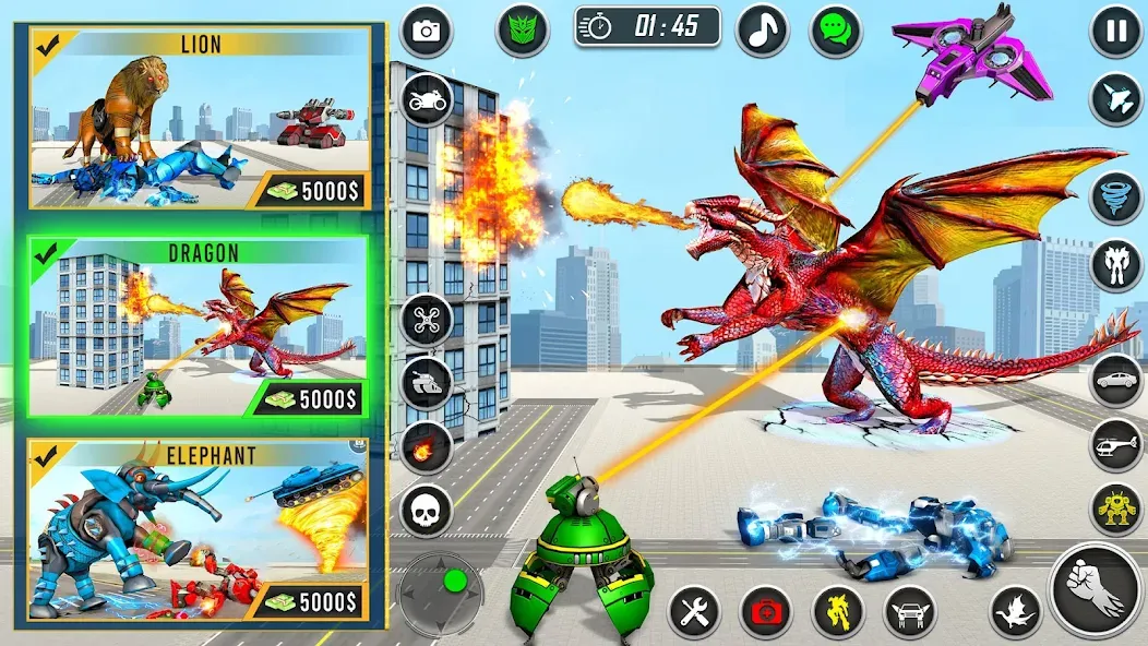 Multi Animal Robot Car Games (Мульти Анимал Робот Кар Игры) [МОД Mega Pack] APK Android Screenshot 5