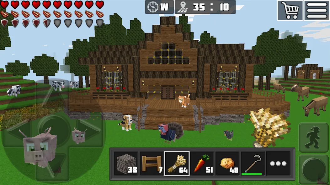 World Craft: Block Craftsman [МОД Unlocked] APK Android Screenshot 2