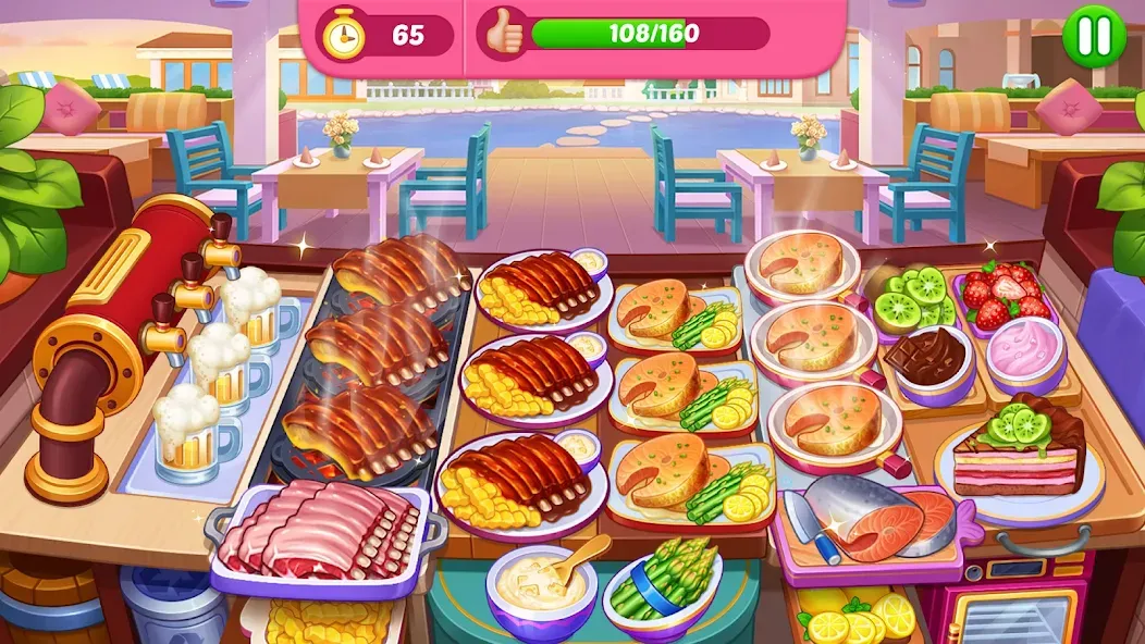 Crazy Cooking Diner: Chef Game (Крейзи кукинг дайнер) [МОД Бесконечные монеты] APK Android Screenshot 4