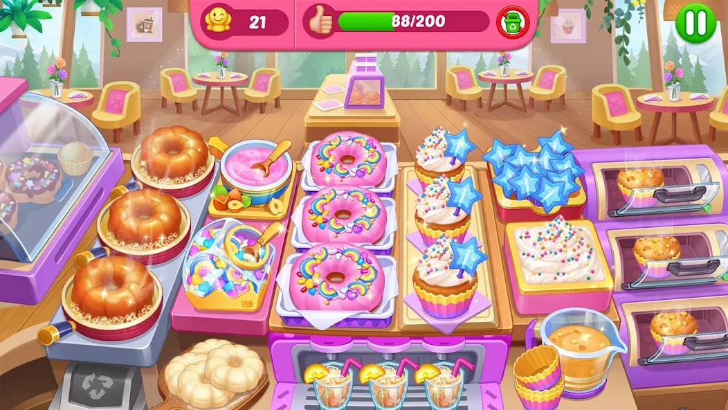 Crazy Cooking Diner: Chef Game (Крейзи кукинг дайнер) [МОД Бесконечные монеты] APK Android Screenshot 5
