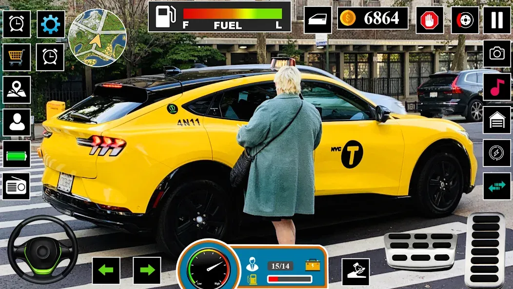 US Taxi Game 2023-Taxi Driver [МОД Много денег] APK Android Screenshot 4