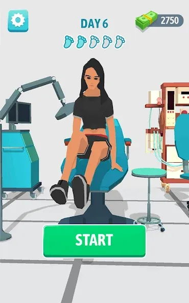 Foot Clinic - ASMR Feet Care (Фут Клиник) [МОД Много денег] APK Android Screenshot 1