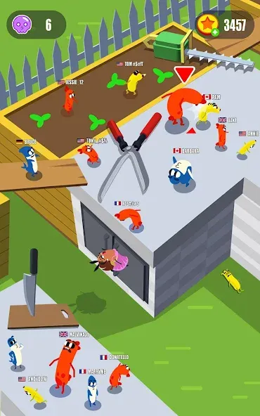 Sausage Wars.io [МОД Много денег] APK Android Screenshot 3