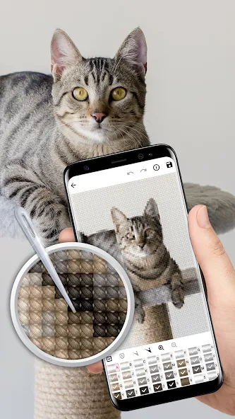 Cross Stitch Joy (Кроссстич радость) [МОД Premium] APK Android Screenshot 3