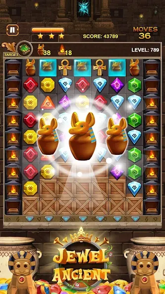 Jewel Ancient Pyramid Treasure [МОД Premium] APK Android Screenshot 2