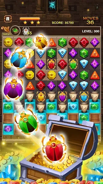 Jewel Ancient Pyramid Treasure [МОД Premium] APK Android Screenshot 5