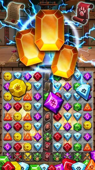 Jewel Ancient 2: lost gems (Джуэл Эншиент 2) [МОД Mega Pack] APK Android Screenshot 2