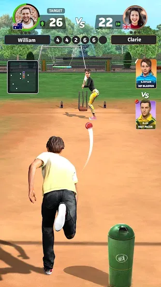 Cricket Gangsta™ Cricket Games (Крикет Гангста 11 Лига) [МОД Unlocked] APK Android Screenshot 2