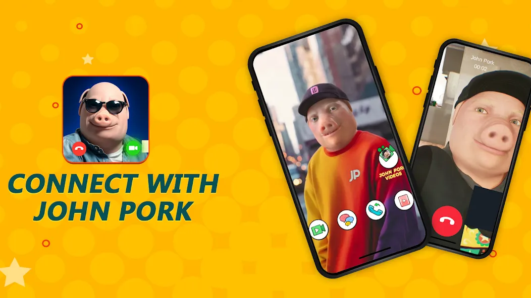 John Pork In Video Call (Джон Порк ин Видео Колл) [МОД Все открыто] APK Android Screenshot 4
