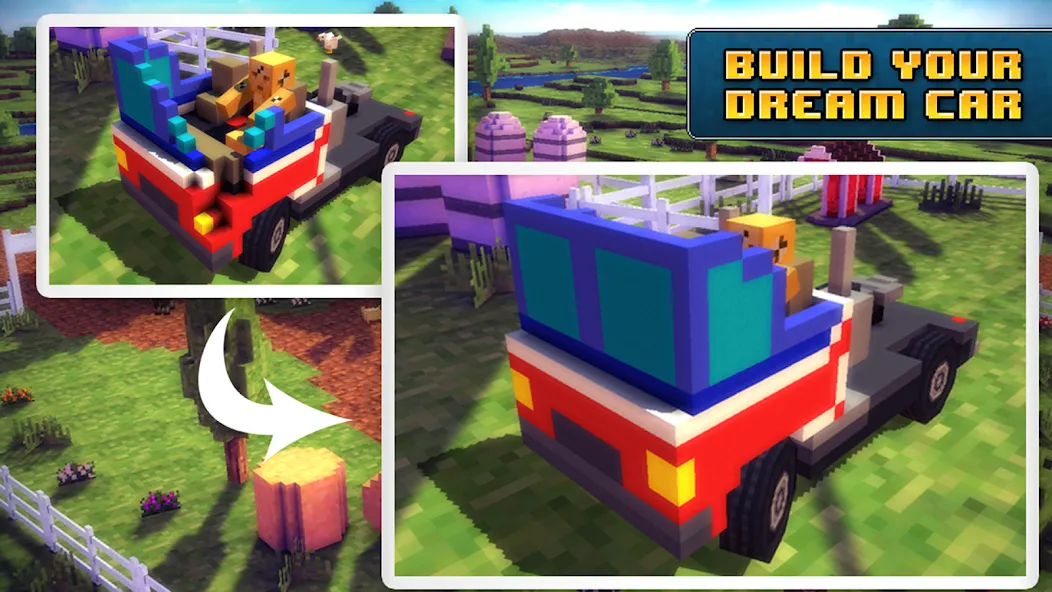 Blocky Roads (Блоки Роадс) [МОД Mega Pack] APK Android Screenshot 2