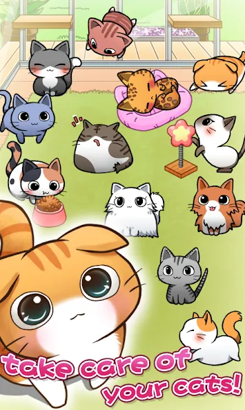 Cat Room - Cute Cat Games (Кэт Рум) [МОД Много денег] APK Android Screenshot 2