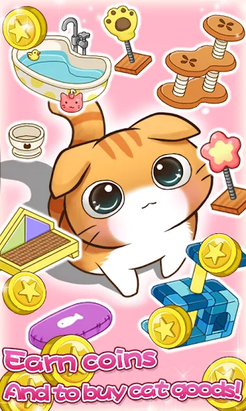 Cat Room - Cute Cat Games (Кэт Рум) [МОД Много денег] APK Android Screenshot 5