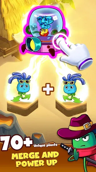 Zombie Defense - Plants War (Зомби Дефенс) [МОД Unlocked] APK Android Screenshot 3