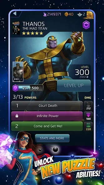 MARVEL Puzzle Quest: Hero RPG (Марвел Пазл Квест) [МОД Меню] APK Android Screenshot 3