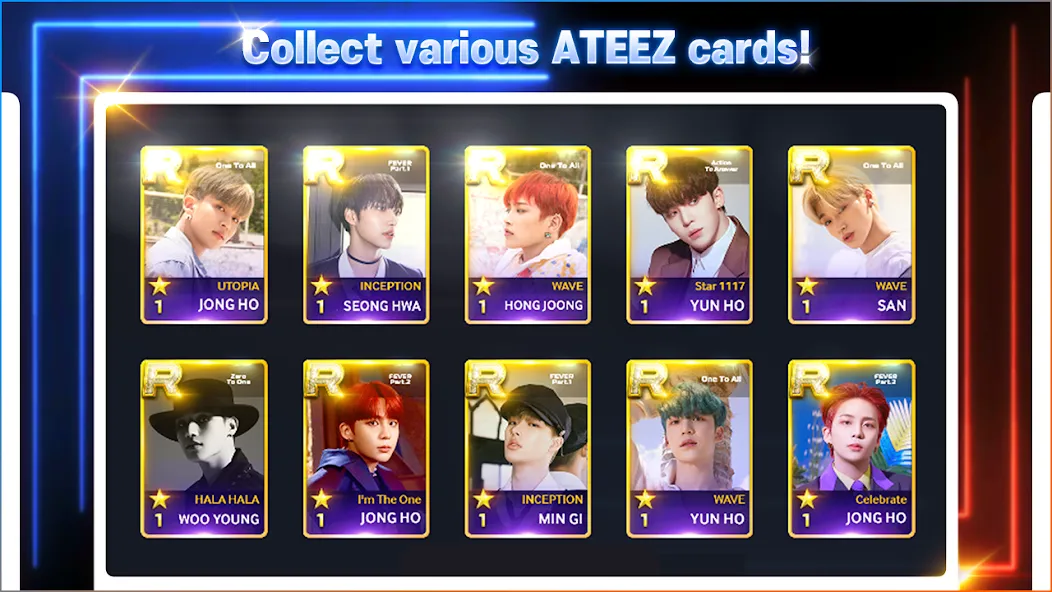 SUPERSTAR ATEEZ (уперзвезда ) [МОД Все открыто] APK Android Screenshot 5