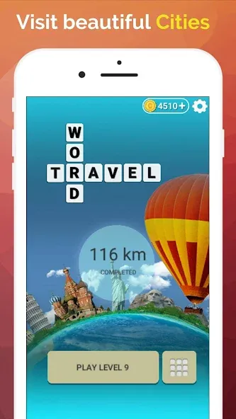 Word Travel: Wonders Trip Game [МОД Много денег] APK Android Screenshot 2