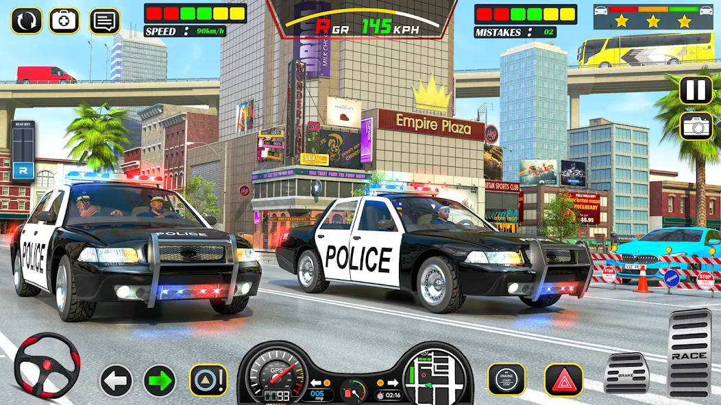 Police Car Chase Car Games [МОД Бесконечные монеты] APK Android Screenshot 3