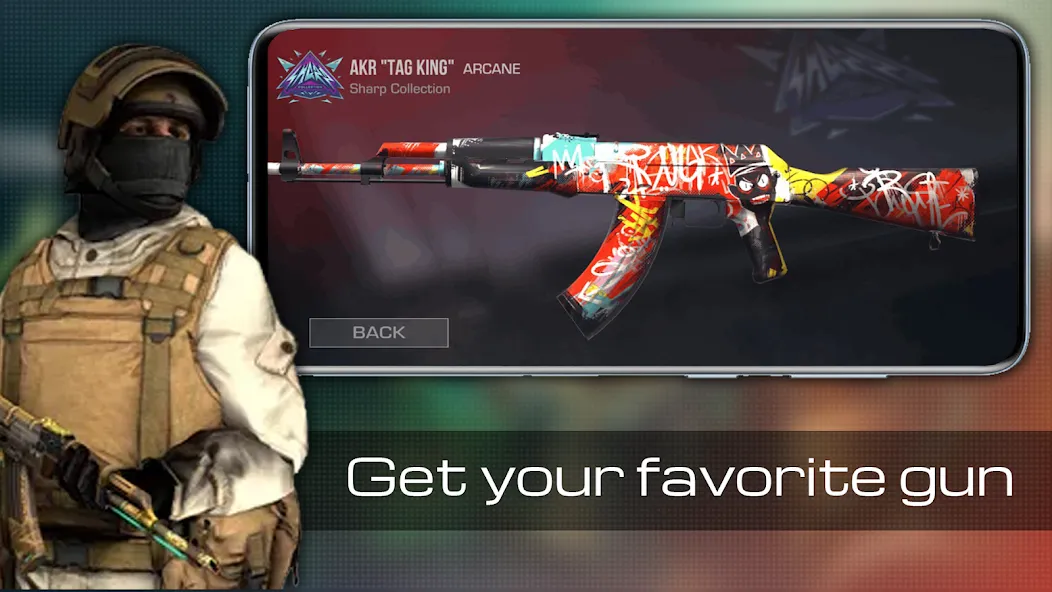 Case guns Simulator Standoff 2 [МОД Все открыто] APK Android Screenshot 2