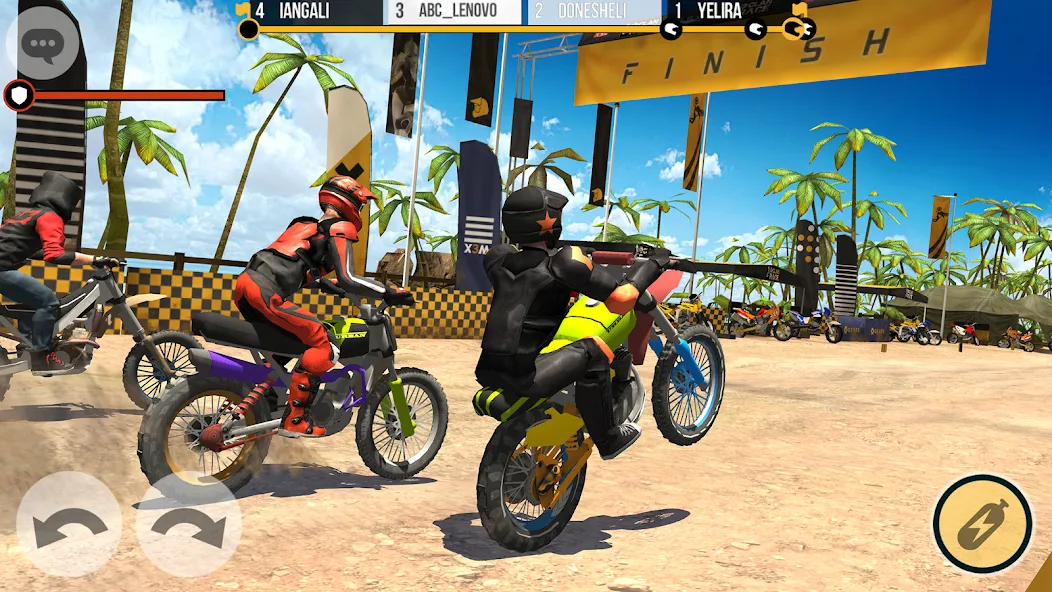 Clan Race: PVP Motocross races (Клан Рейс) [МОД Mega Pack] APK Android Screenshot 2