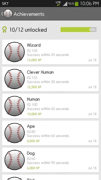 IQ Baseball - Number Puzzle (АйКью Бейсбол) [МОД Бесконечные монеты] APK Android Screenshot 5