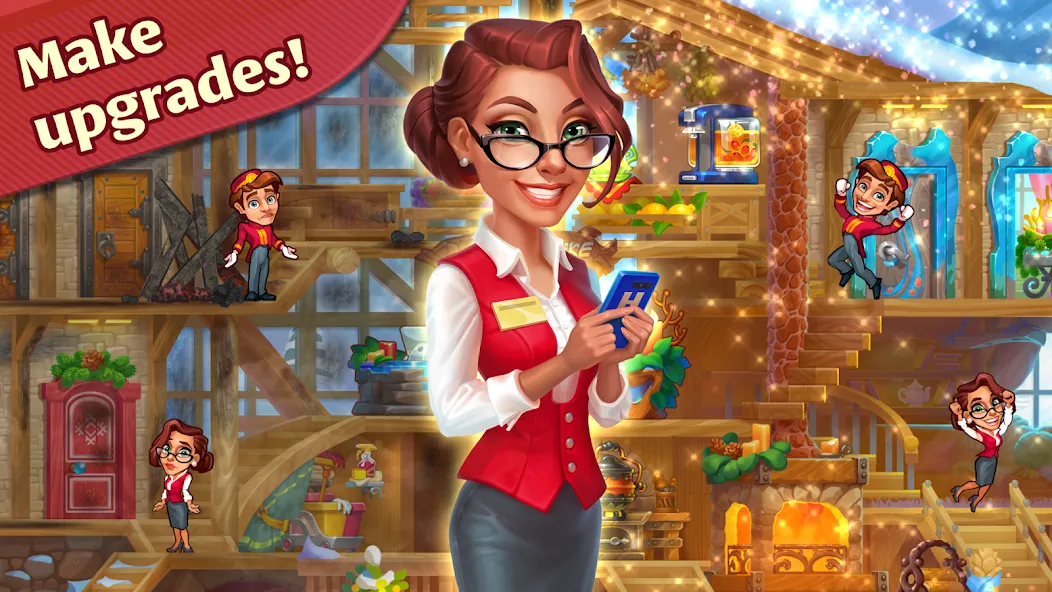 Grand Hotel Mania: Hotel games (Гранд Отель Мания) [МОД Меню] APK Android Screenshot 1