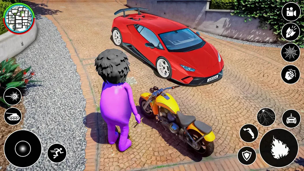 Blue Hero Gangster City Mafia [МОД Все открыто] APK Android Screenshot 1